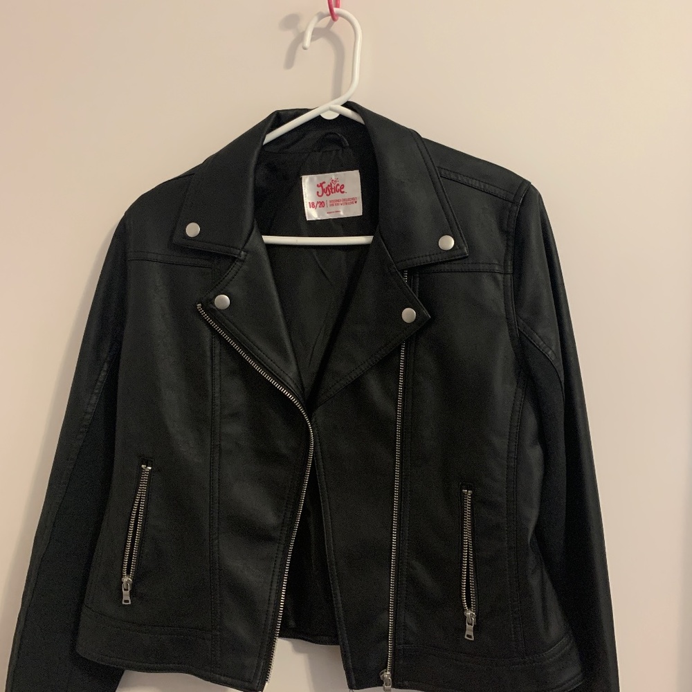 Black Faux Leather Jacket